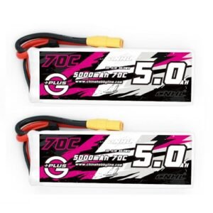 CNHL 5000mAh 3S Lipo Battery 70C 11.1V with XT90 Plug for RC Models 2 Packs