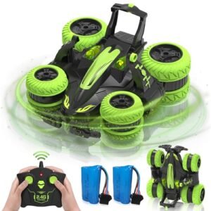 Eulogia Flip Over RC Car 90s 2.4GHz Remote Control Stunt Car with 360° Rotation and Durable ABS Plastic for Boys Ages 4-7