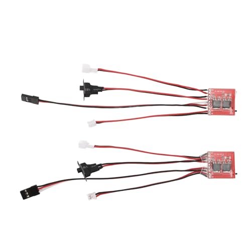 Bull RC Car 2pcs 30A Micro Brushed ESC Winch Control Bidirectional Speed Controller for Axial SCX24 1/24 RC Car Modification
