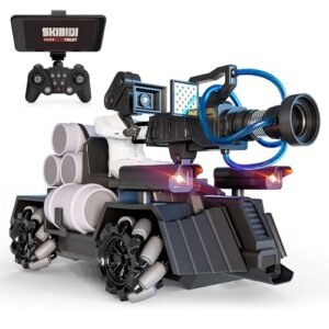 Force1 Skibidi Toilet Cameraman Figure PDLT Tank RC Truck with WiFi FPV RC Video Recording LED and Mist Feature