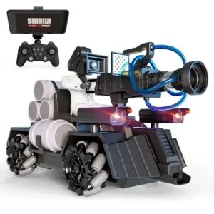 Force1 Skibidi Toilet Cameraman Figure PDLT Tank RC Truck with WiFi FPV RC Video Recording LED and Mist Feature