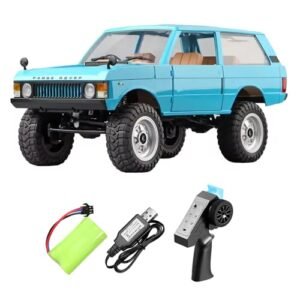 Hylukon MN-168 RC Crawler 1:12 Scale RC Rock Crawler, 2.4Ghz 4WD All Terrain RC Car RTR 4x4 Off-Road Remote Control Trucks with Controllable Headlights and Two Batteries for Kids and Adults