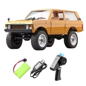 Hylukon RC Crawler 1:12 Scale RC Rock Crawler, 2.4Ghz 4WD All Terrain RC Car RTR 4x4 Off-Road Remote Control Trucks with Controllable Headlights and Two Batteries for Kids and Adults MN-168