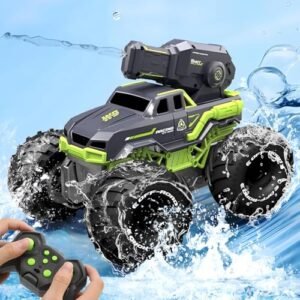 Celmopla 1:16 Scale RC Russian Truck All Terrain 4WD Amphibious Remote Control Car with Water Spray Gun Durable Toy Gift for Kids Ages 6 10+