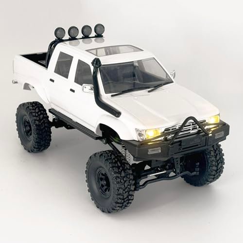 WPL C64 1 1 2 Scale RC Truck Off Road Rock Crawler 4x4 Remote Control Pickup All Terrain RTR 260 Motor Upgraded Chassis Proportional Control 2 4GHz Axle Mounted Servo Adult