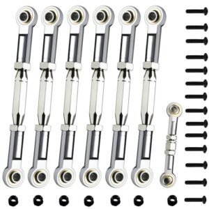 XZSNLYZ 80 102mm Steel Turnbuckles Camber Link Upgrade for 1 10 RC Car Nitro Traxxas Slash Rustler Stampede Bandit VXL