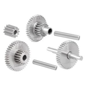 CrazyHobby RC 4 Speed Transmission Gear Set Stainless Steel High Speed Diff Gear for Traxxas TRX4M TRX4MT 1 18 RC Crawler Upgrades 16 6 1