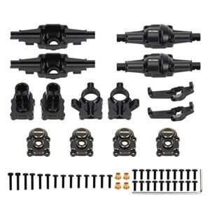 RCAWD Coats RC15A Tire Machine Parts Brass Weighted Portal Axles Housing Set for FMS FCX24 FCX18 Crawlers