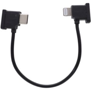 Deal4GO Genuine RC N1 RC N2 Remote Controller USB C to Lightning Cable Fix for Aircraft Not Connected to RC Mavic Mini 2 3 4 Air 2 3 Mavic 3 Drone Black