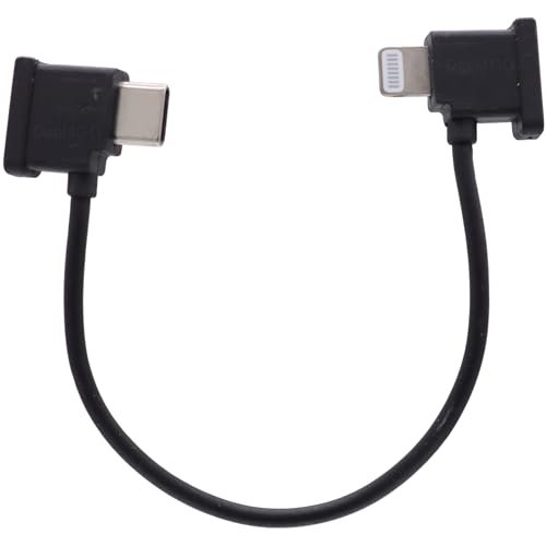 Deal4GO Genuine RC N1 RC N2 Remote Controller USB C to Lightning Cable Fix for Aircraft Not Connected to RC Mavic Mini 2 3 4 Air 2 3 Mavic 3 Drone Black