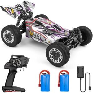 wltoys 144016 Remote Control Car, 35KM/H High Speed RC Car, All Terrains 1:14 Scale Electric 4WD Racing Car, Off Road Buggy Drift Car with 2 Batteries for Adults Boys Toys