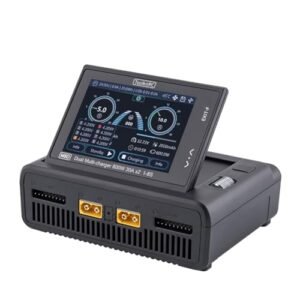 ToolkitRC M8D 1600W 50A DC Balance Touch Screen Charger Optimizes RC Car Battery Charge Time with 65W Fast Charge Dual Channels