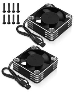 2PCS 35mm 21000RPM Aluminum Cooling Fan for 1/10 Scale RC Cars by RC Pro