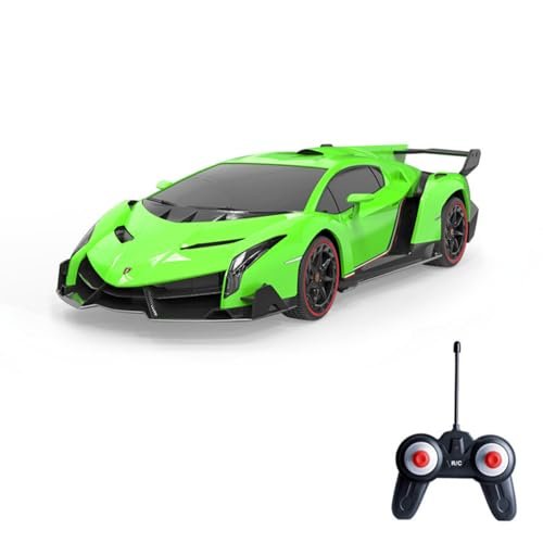 Vinie Large Scale RC Cars 1 4 Lamborghini Veneno Remote Control Car Officially Licensed Kids Toy with LED Lights for Boys Ages 4 5 6 7 8 9 10 11 12 Green
