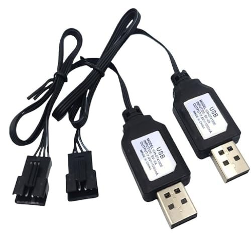SM 4P Charger 7.4V Lipo Battery USB Charging Cable for RC Foam Flying Wing Plans and Gel Ball Blasters
