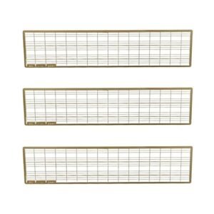 3Sets Model Boat Brass PE Handrail 1/100 Scale Accessories for RC Warship Battles Simulation