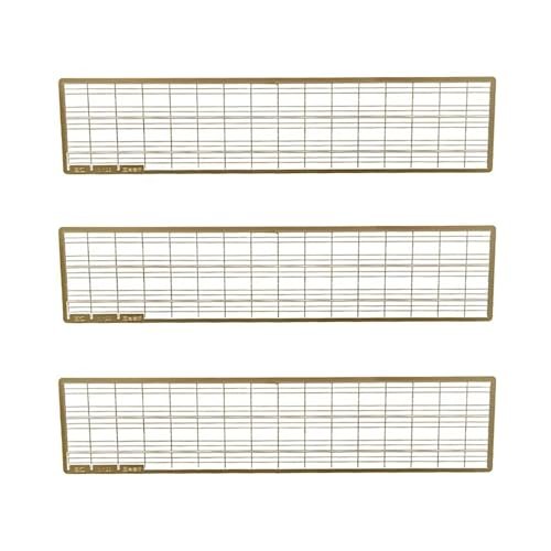 3Sets Model Boat Brass PE Handrail 1/100 Scale Accessories for RC Warship Battles Simulation