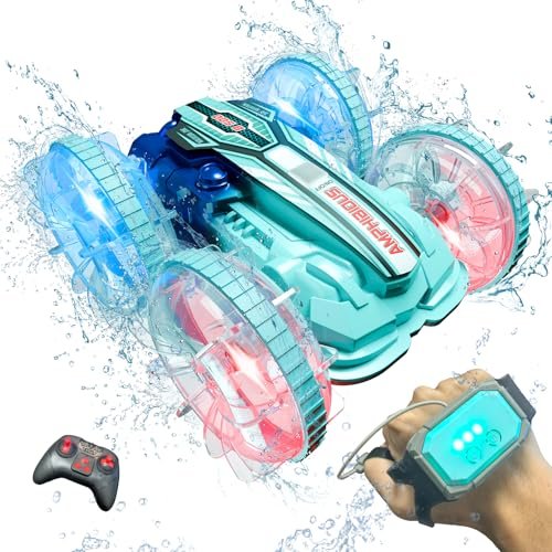 Drift Champion RC Car Amphibious Remote Control Toy for Kids 6 13 Years Old Gesture Sensing 2.4Ghz 4WD Off Road Water Pool Toys Gift