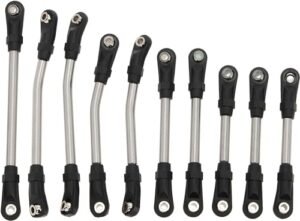 MEUS Racing UTB18 Links 10pcs Steel High Clearance Links Kit for Axial UTB18 Capra Trail Buggy Upgrade Parts Perfect for Your RC Trail Truck Kit
