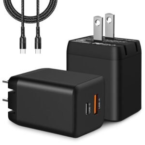 FPVtosky 35W Power Adapter Type C Fast Charger for DJI Drones and Hobby Action RC Raceway Accessories with C to C Cable