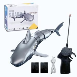 Piegricdiat Arrow Shark RC Boats High Simulation Remote Control Diving Toy 1 18 Scale Waterproof for Pool Bathtub Fun