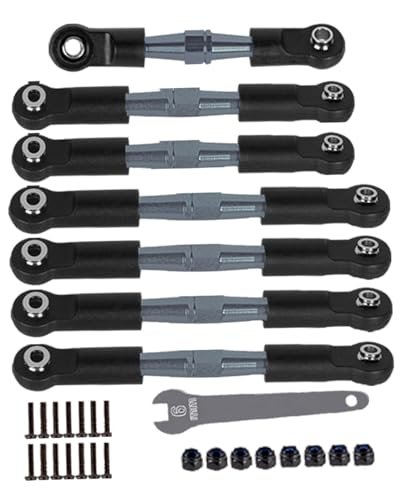 HopsupRC Titanium Adjustable RC Sailboat Turnbuckles Upgrade Kit 7PCS for Enhanced Performance