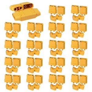Ledvillage 20 Pair XT90 Male Female Bullet Connectors Power Plugs with Sheath Banana Plug for Battery Motor RC 40 Pcs Available at rc willey 20 n stephanie st henderson nv 89074