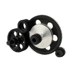 Pothyes All Metal RC Touring Car Tires Transmission Gears Set for 1 10 Axial SCX10 SCX10 II Crawler Upgrade