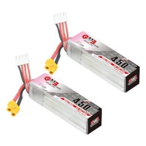 GAONENG GNB 3S 11.4V 450mAh 80C LiPo Battery XT30 Connector for 110 RC Battery and FPV Drones