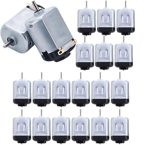 MTDELE 20Pcs Mini Small DC Electric Motors for RC Model Boats 1.5V 3V 5V 6V 130 Micro Toy Motors DIY Kids Projects