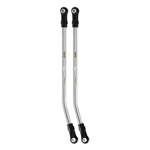 INJORA Stainless Steel High Clearance Links with Rod Ends for TRX4 SCX10 II SCX10 III VS4 10 1/10 RC Crawler Car Upgrade Perfect for RC Car Trailers 155mm