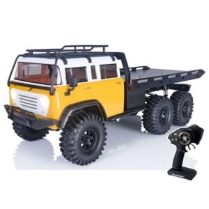 Wheelfun CROSSRC 1/10 Scale RC Flatbed Truck 6X6 Off Road All Terrain Rock Crawler Vehicle RTR 2.4Ghz JT6 Hobby Grade Model