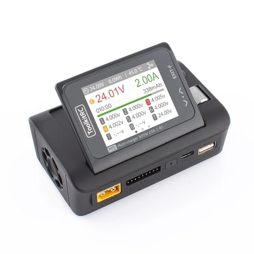ToolkitRC M9 Multifunction RC Battery Charger 600W DC Dual USB Fast Charging with Voice Function for 2S 8S Lipo LiHV Life Lion Battery Perfect for RC Hydroplane Plans