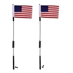 HUWAIMI RC 135 US Aircraft Antenna 2pcs 330mm 13Inch for 1/8 1/10 RC Crawler Axial SCX10 90046 TRX4 D90 D110 Tamiya CC01