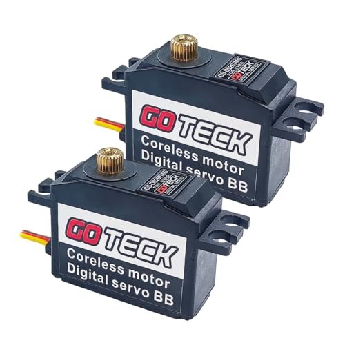GOTECK 2PCS D9257MG 25g Full Metal Gear Digital Servo for Falcon 450 RC Helicopter and Airplane Models