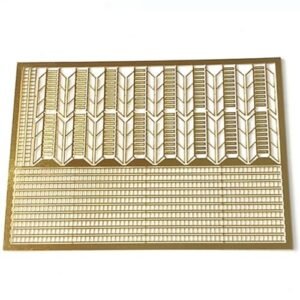 Model Boat 1:350 Scale Brass Photo-Etched Ladder Inclined Ladder PE Ladder for Military Ship Models Upgrade Parts