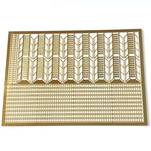 Model Boat 1:350 Scale Brass Photo-Etched Ladder Inclined Ladder PE Ladder for Military Ship Models Upgrade Parts