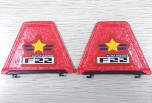 ANTSIR Custom RC Plane Replacement Red Vertical Tail Wings for RTF F22 Remote Control Airplane