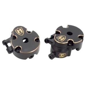 MEUS RACING 63.3g Ascent 18 Brass Steering Knuckles and Front Portal Cover Upgrade for Redcat Ascent 18 1/18 RC Crawler Portal Axles RC Parts
