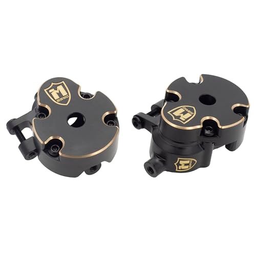 MEUS RACING 63.3g Ascent 18 Brass Steering Knuckles and Front Portal Cover Upgrade for Redcat Ascent 18 1/18 RC Crawler Portal Axles RC Parts