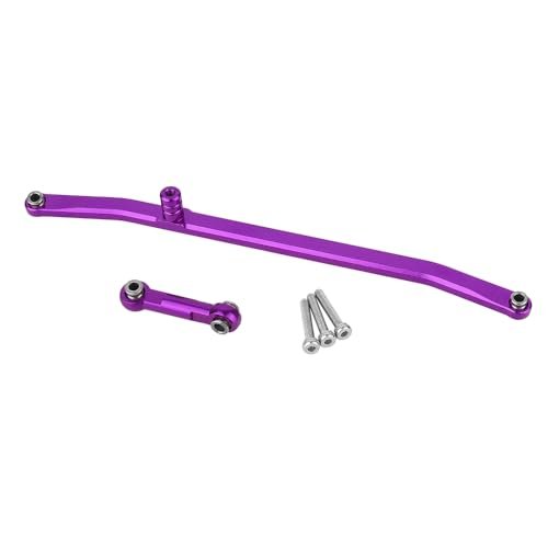 Losi 1/18 Mini LMT 4X4 Brushed Monster Truck RTR LOS01026 RC Drag Truck Body Aluminum Steering Tie Rod and Drag Link Front Steering Linkages Set Purple