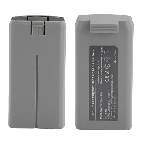 Mini 2 Battery for Mini 2 SE, Mini 2, Mini SE Drone Replacement, Mini 2 SE Intelligent Flight Batteries with QC PD Fast Charging, Smart Flight Battery 2400mAh,2 Pack (1 Pack)