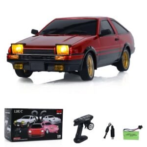 Wheelfun 1/18 RC Drift Racing Car RWD LDRC LD1801 Wireless Control Vehicle with Gyroscope Light System