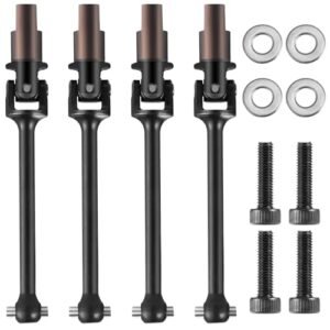WEFEINO Spring Steel Front Rear Driveshaft Assembly for 1 18 Traxxas Latrax Teton Upgrades Parts nkok rc parts