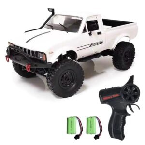 GoolRC MX 400 Off Road RC Motorcycle 1/16 Scale 4WD Remote Control Bike with LED Light 2 Batteries for Adults