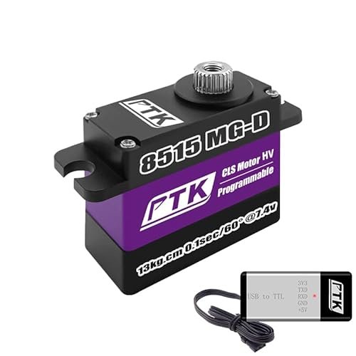 VOTIK PTK 8515 MG D 15 kg Waterproof Servo Full Aluminium Case Stainless Steel Gear High Torque for F 15 Eagle RC Jet