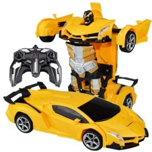 Hot Wheels RC Barbie Corvette Remote Control Car from Barbie Transformable Robot Toy with 2.4Ghz Anti Interference and 360 Degree Rotation for Kids