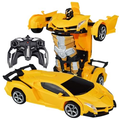 Hot Wheels RC Barbie Corvette Remote Control Car from Barbie Transformable Robot Toy with 2.4Ghz Anti Interference and 360 Degree Rotation for Kids