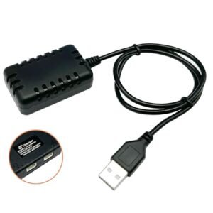 Bearfoot RC Truck 2 in 1 7.4V Lipo Battery Charger with USB Cable 1A and XH 3P Plug Connector for 2S 7.4V Batteries