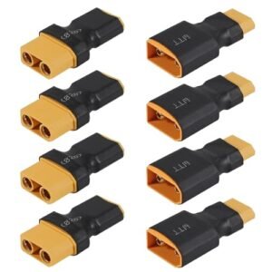 4 Pair XT90 to XT60 Connector Adapter Set for RC FPV Drone Car Lipo NiMH Battery Charger